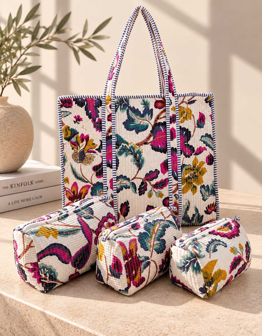 Botanical Floral Bag Set