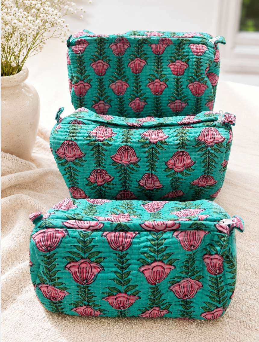 Jade Bloom Bag 3 Piece Set