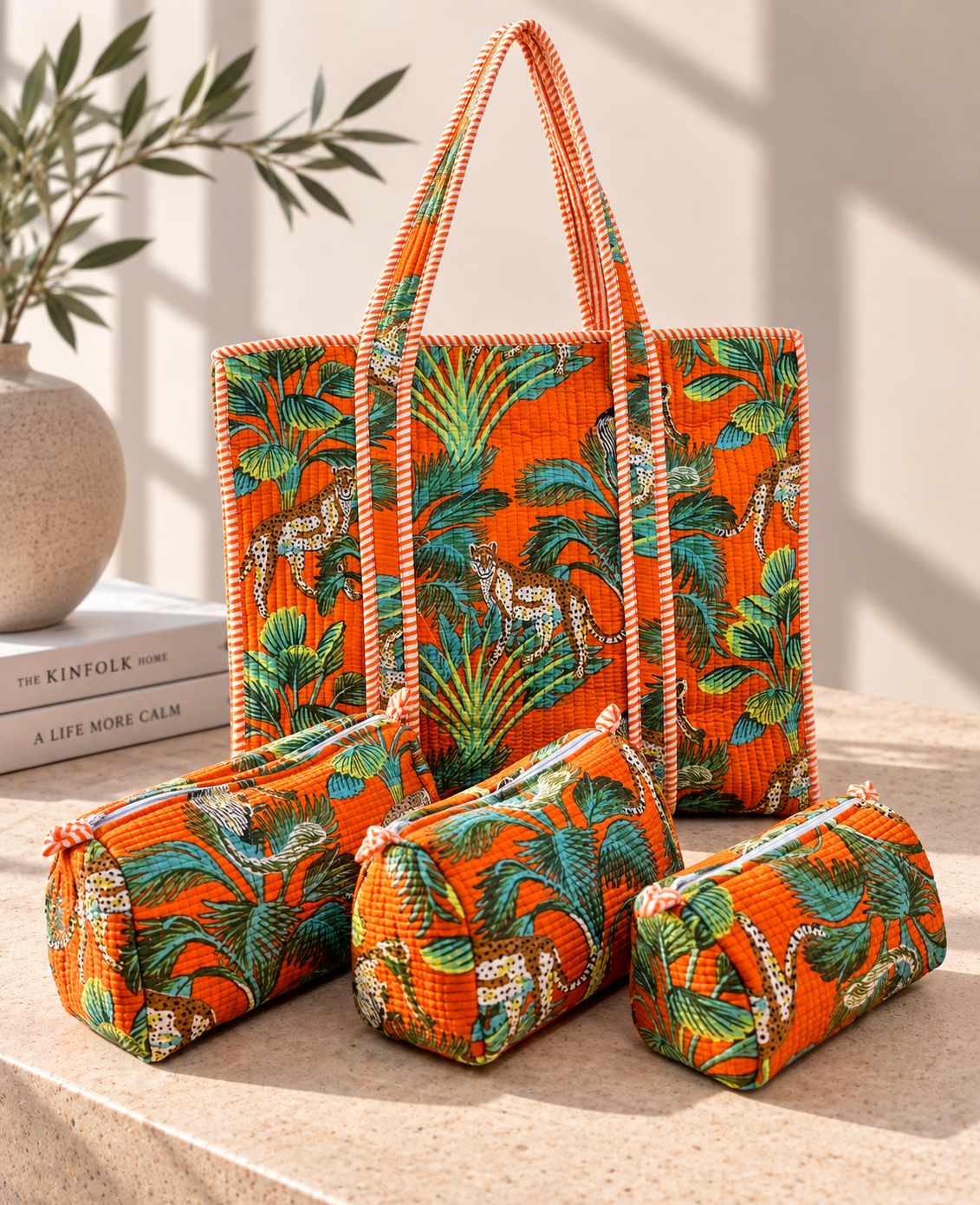 Orange Jungle Pop Bag Set
