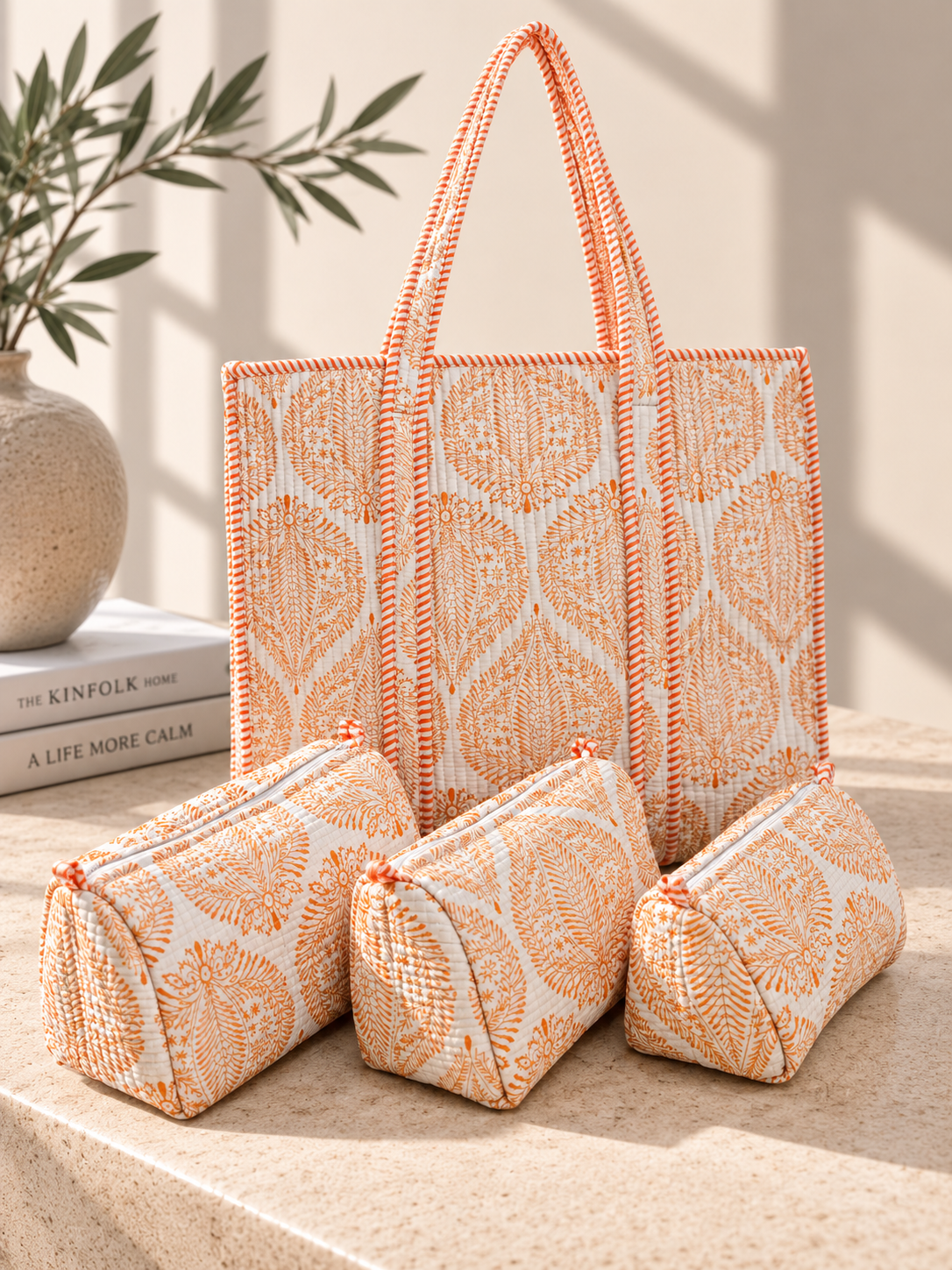 Peach Whisper Bag Set