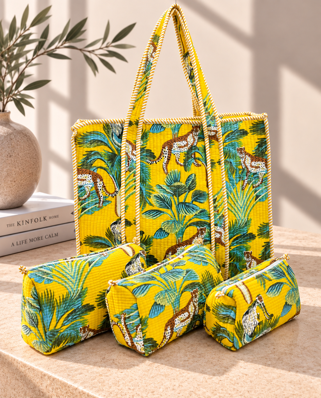 Tropical Yellow Jungle Bag Set